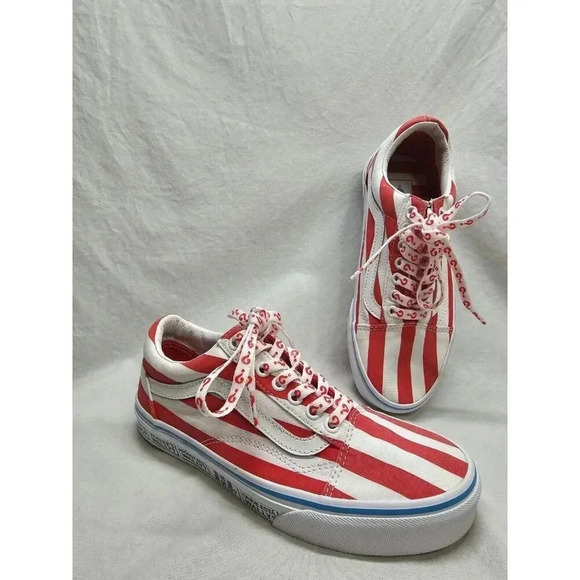 VANS Old Skool International Stripes Where's Waldo Skate Shoes Mens 6.5/Womens 8 - Picture 10 of 13